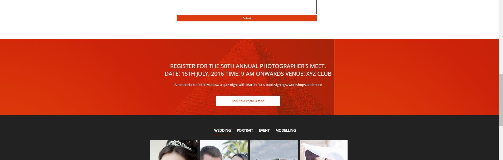 landing page call-to-action